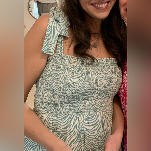 Green & white zebra spring maxi - Picture 9 of 11